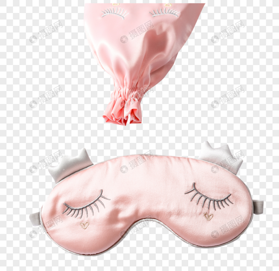 粉色卡通眼罩图片