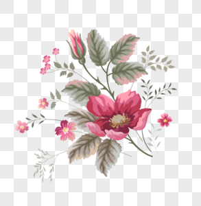 手绘蔷薇花元素 免抠素材 Png图片下载 摄图网 手绘蔷薇花元素 免抠素材 Png图片下载 摄图网