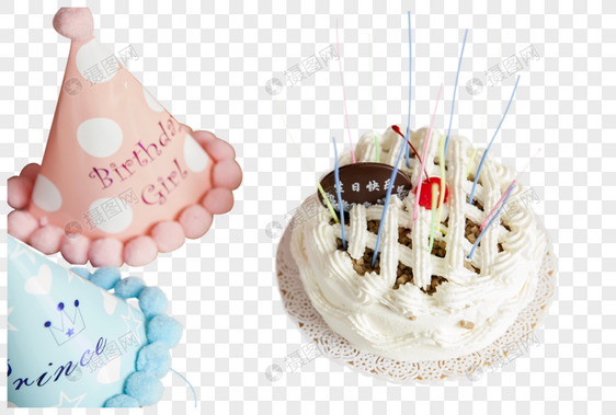 生日蛋糕和玩具礼物图片