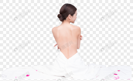 美容美体spa背部展示