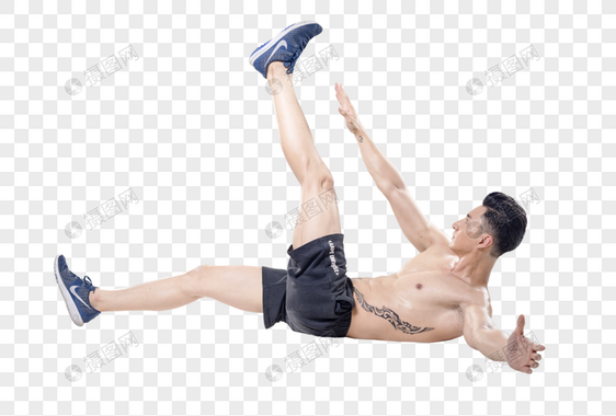 男子腹部运动动作底图图片
