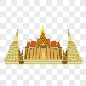 大皇宫泰国橡胶木高清图片