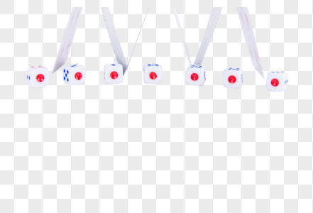 团队创意扑克骰子搭建拍摄图片