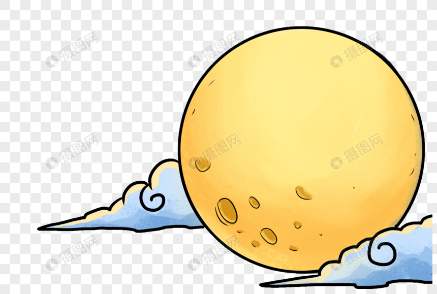 月亮元素素材下载 正版素材 摄图网