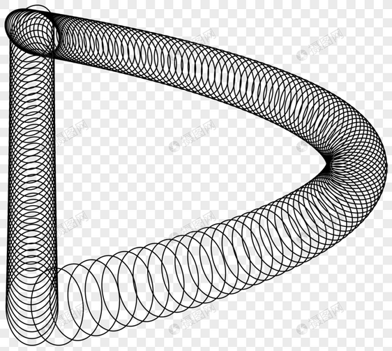 波纹字体D图片