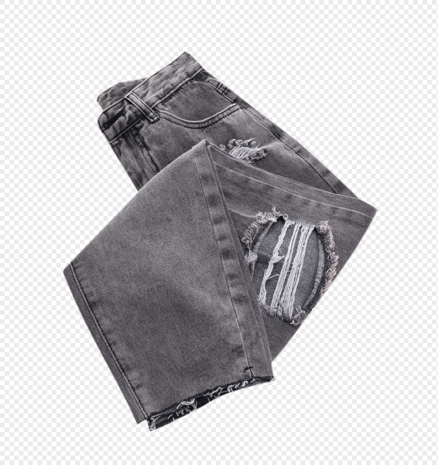 女士修身牛仔裤元素素材png格式_设计素材免费下载_vrf高清图片