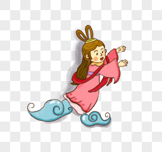 神话故事夸父追日元素素材