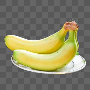 新鲜香蕉水果青香蕉高清图片