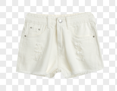 白色牛仔短裤高清图片