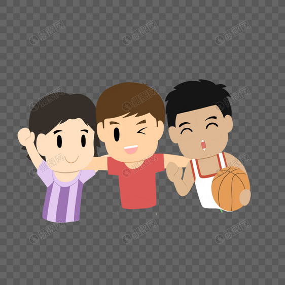 三人兄弟头像篮球图片