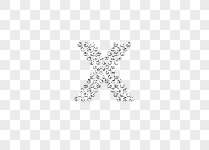 钻石字体X图片