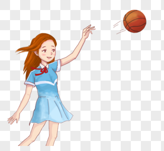 打篮球的学生图片
