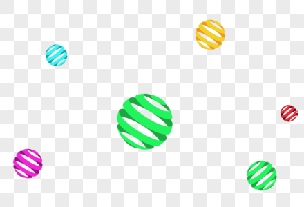 立体彩色小球图片