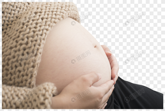 孕妇照肚子特写图片