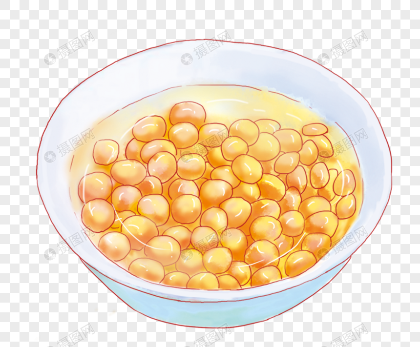 美食鸡头米羹元素素材下载-正版素材400521559-摄图网