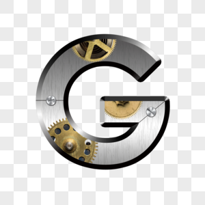 金属字母G图片