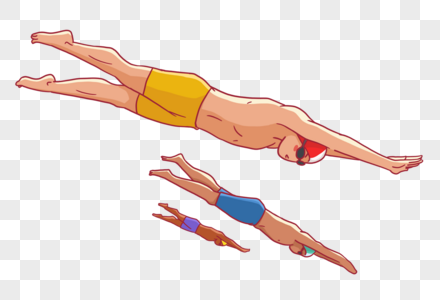 游泳比赛男子游泳高清图片