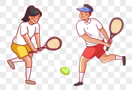 打网球图片