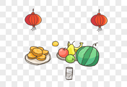 中秋节食物图片