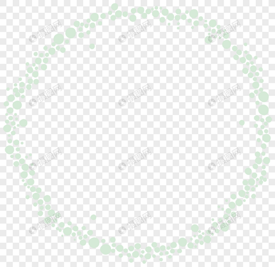 绿色圆点框架图片