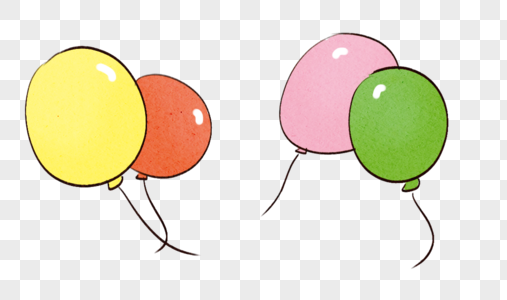 彩色气球国庆气球高清图片