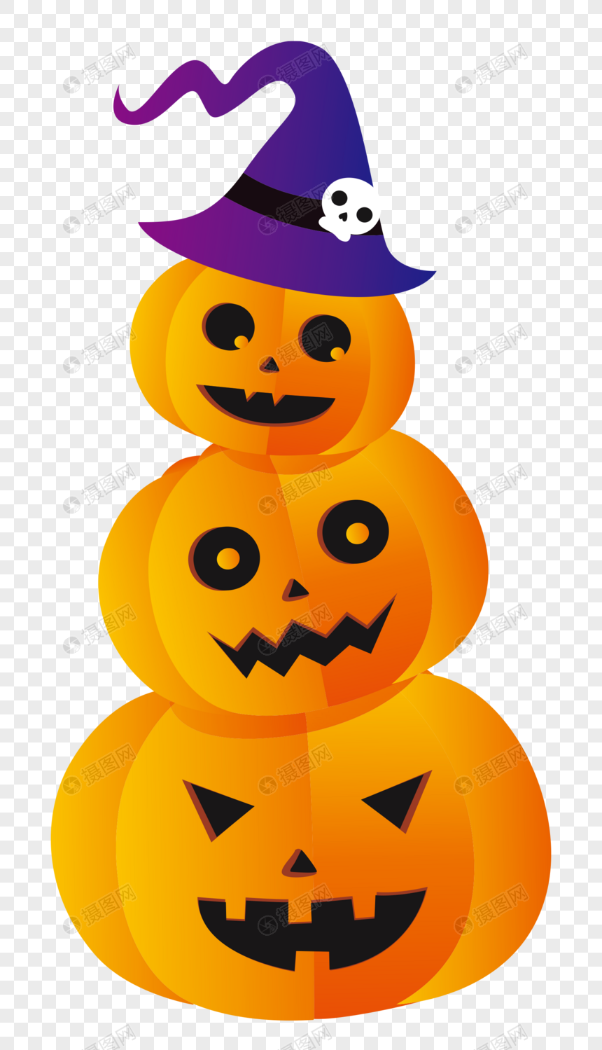 万圣节南瓜灯元素素材下载-正版素材400544552-摄图网