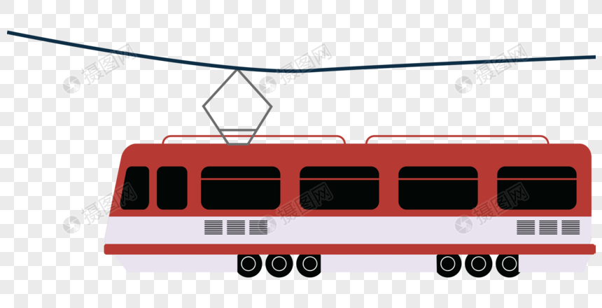 电车元素素材下载 正版素材 摄图网