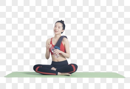 瑜伽运动的健身女性图片