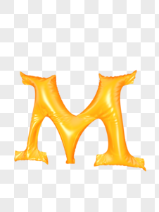 气球字母M图片