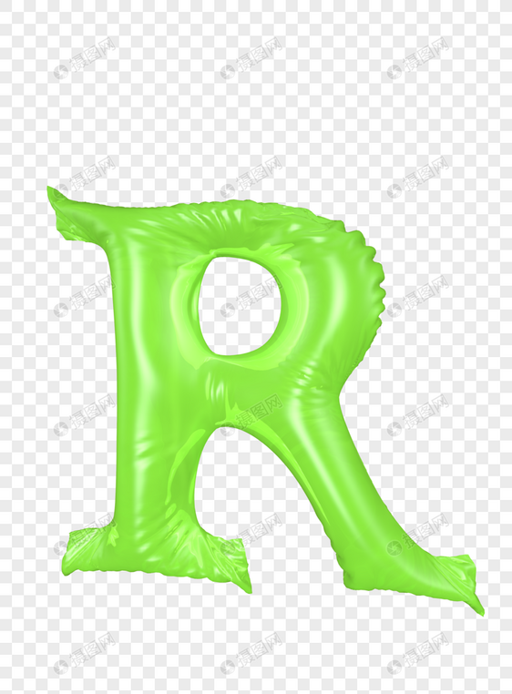 气球字母R图片