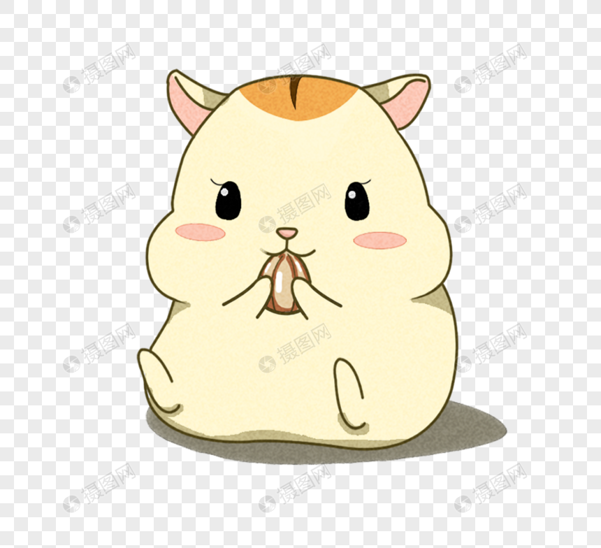 手绘动物仓鼠