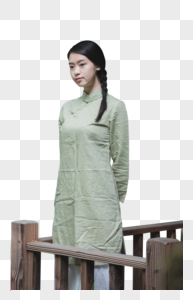 古风禅服女性图片