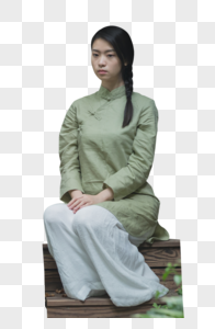 古风禅服女性图片