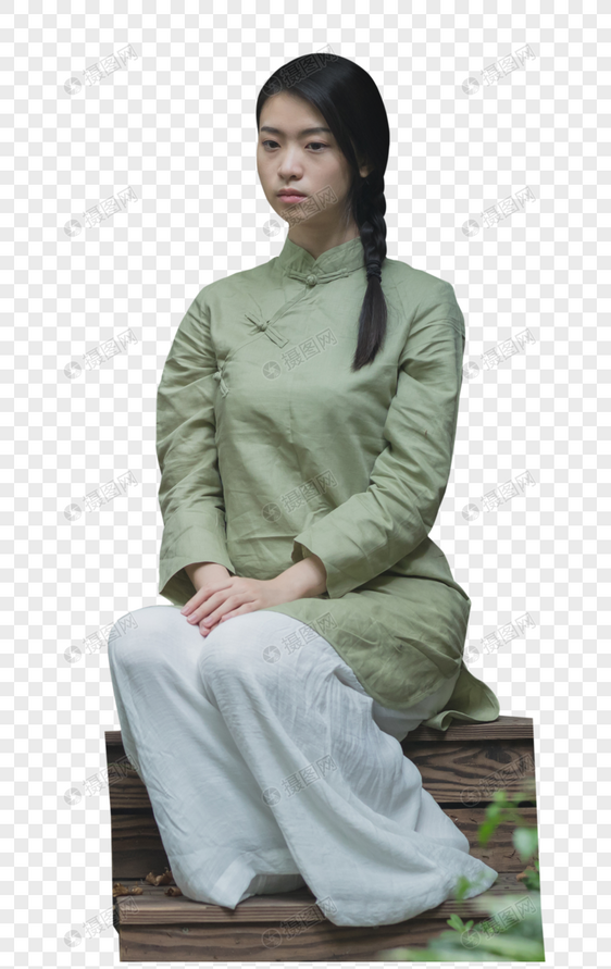 古风禅服女性图片