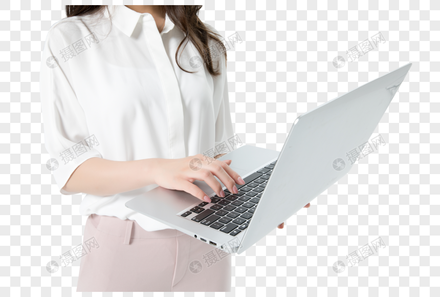 商务女性电脑办公图片
