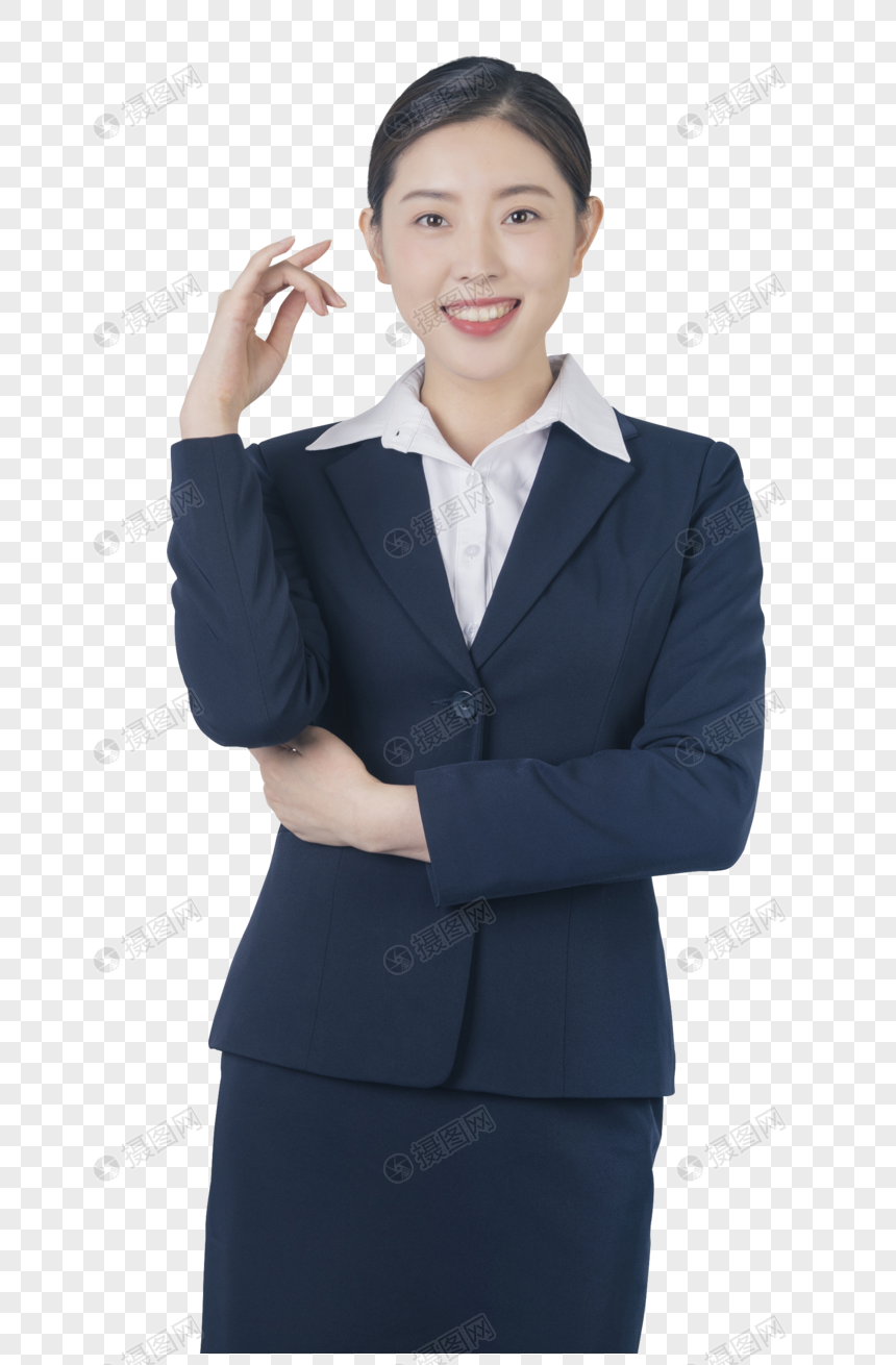 穿西服的职业女性图片