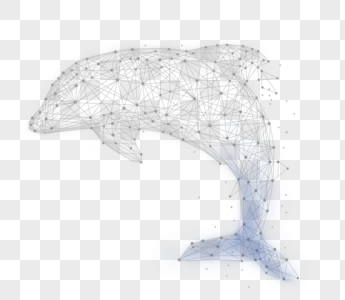 海豚科技线条图片