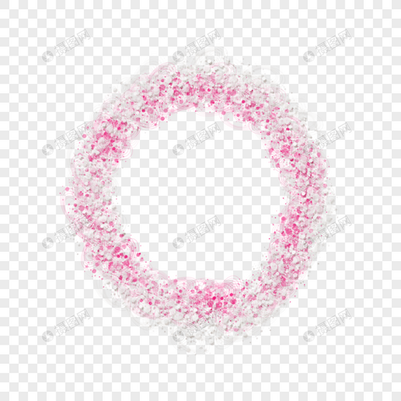 粉色斑点圆环图片