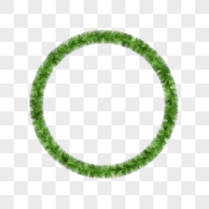 绿色装饰圆环高清图片