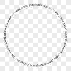 黑白艺术英文圆环图片