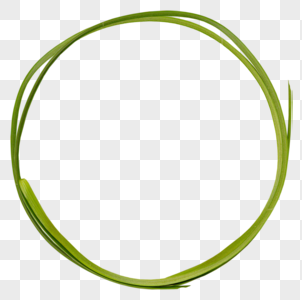 绿色叶子圆环图片
