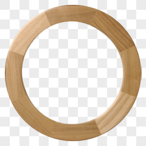 棕色木质圆环图片