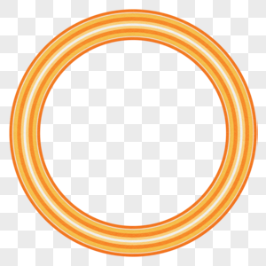 橙色创意圆环图片