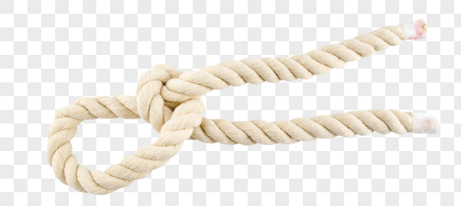 打结的绳子团结粗麻绳高清图片