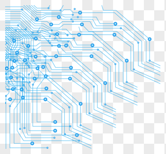 手绘蓝色科技纹理高清图片