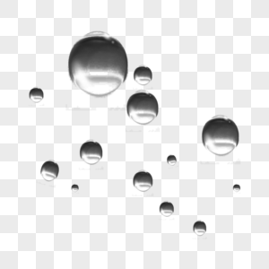 漂浮的水滴气泡图片