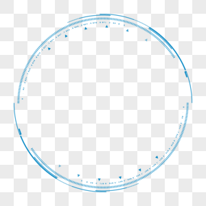 蓝色科技感边框图片