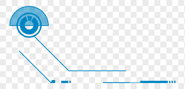 科技线条蓝色线条边框高清图片