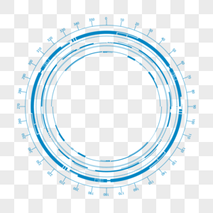 科技边框蓝色纹理边框高清图片