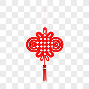 红色中国结中国传统新年高清图片
